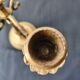 Five-branch candlestick, brass.