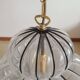 Murano lampe suspendue zucca - soufflé en cage - neuf