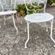 Garden furniture 4 places wrought iron old vintage xxeme