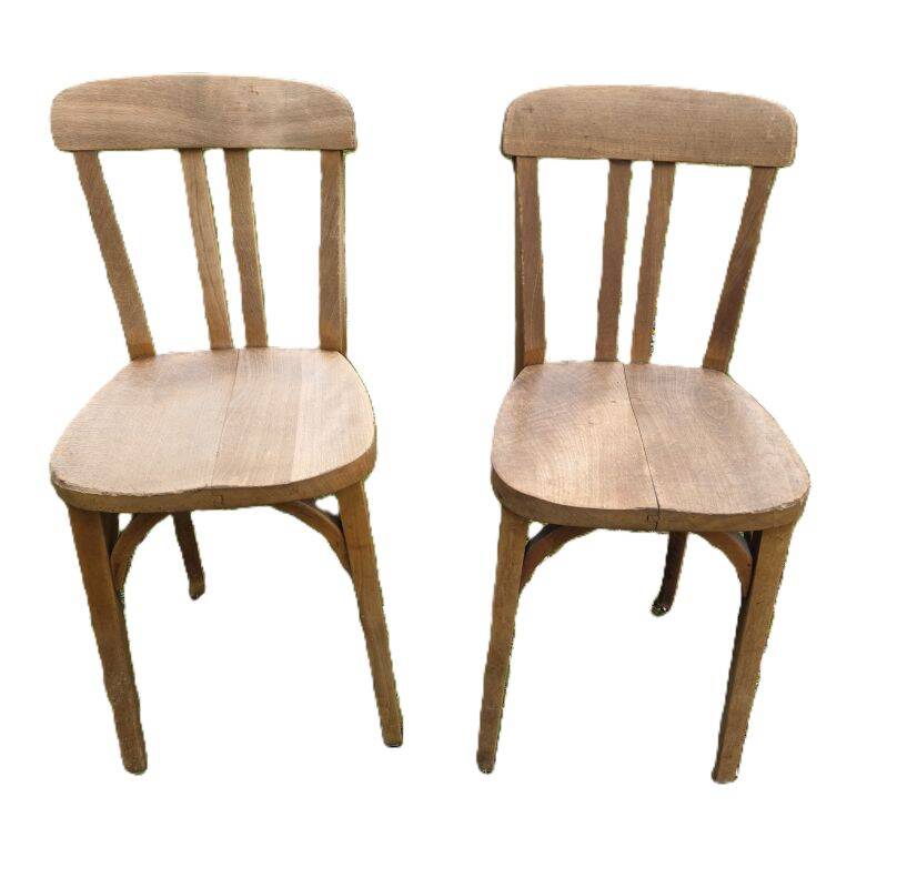Set of 2 Bistro Chairs Stamped Stella 1950s