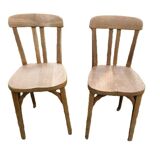 Set of 2 Bistro Chairs Stamped Stella 1950s