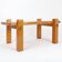 Vintage Brutalist solid pine coffee table from the 70s