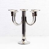 Silver metal candlestick