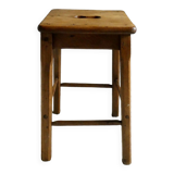 Wooden school stool, Marcel Roy Paris school furniture