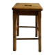 School stool in wood, school furniture Marcel Roy Paris