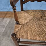 Fauteuil assise paille