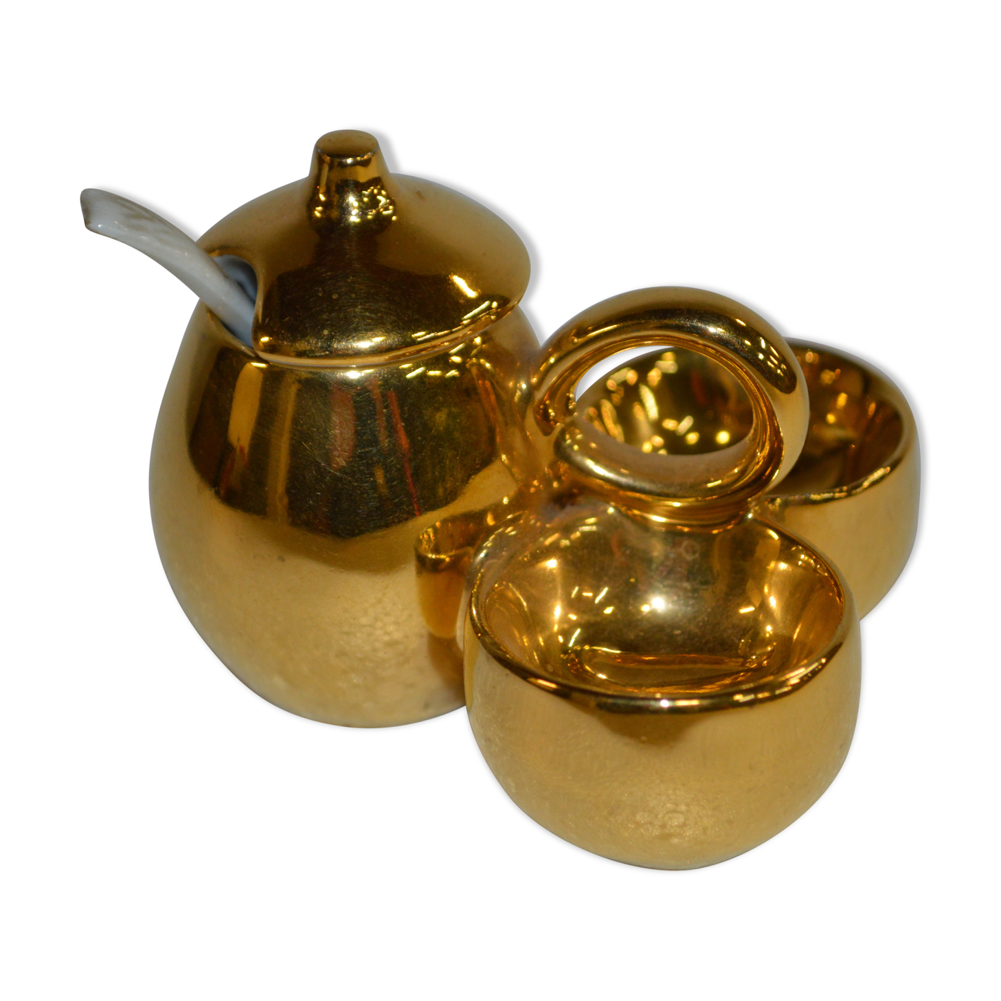 golden LIMOGES porcelain pepper shaker