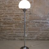 Chrome and Italian glass floor lamp, 1970