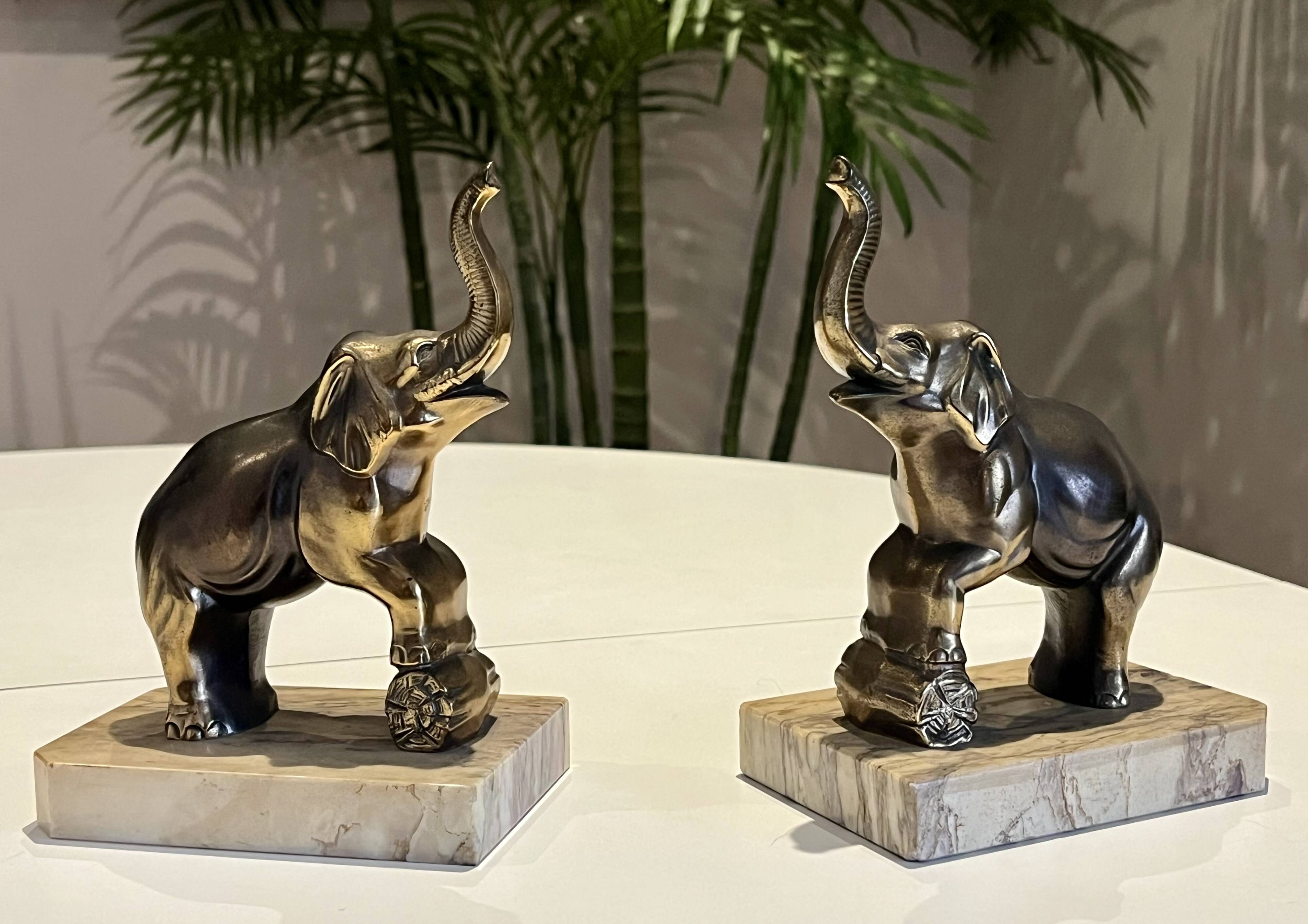 Elephant bookends - Art Deco - Very good condition