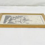 Lithograph print signed sueur village view 58/250