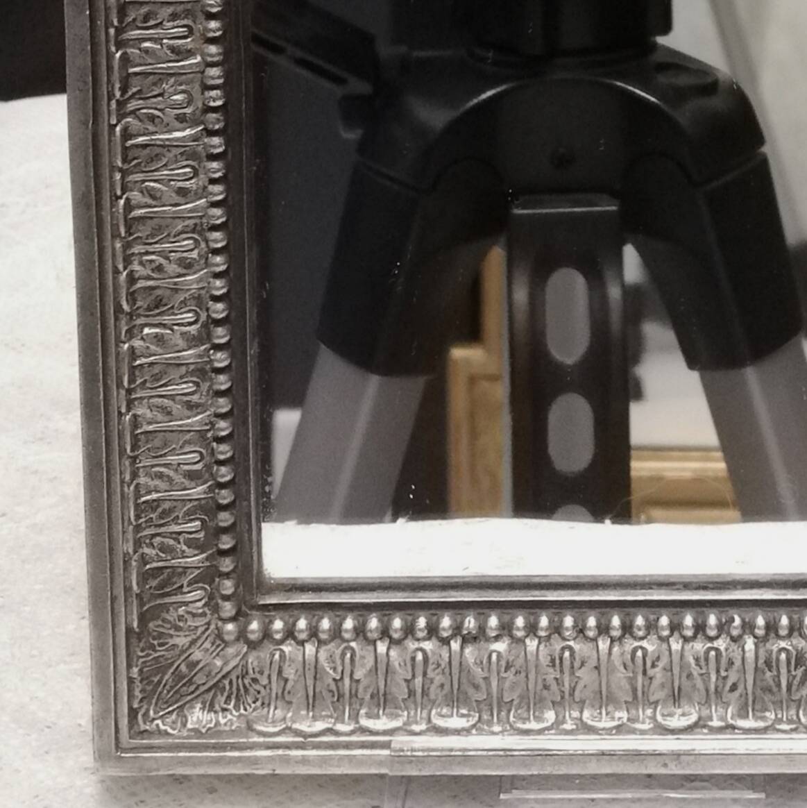 Silver bronze mirror