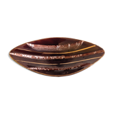Empty pocket in chocolate color cermal by Jasba / vintage 60s-70s