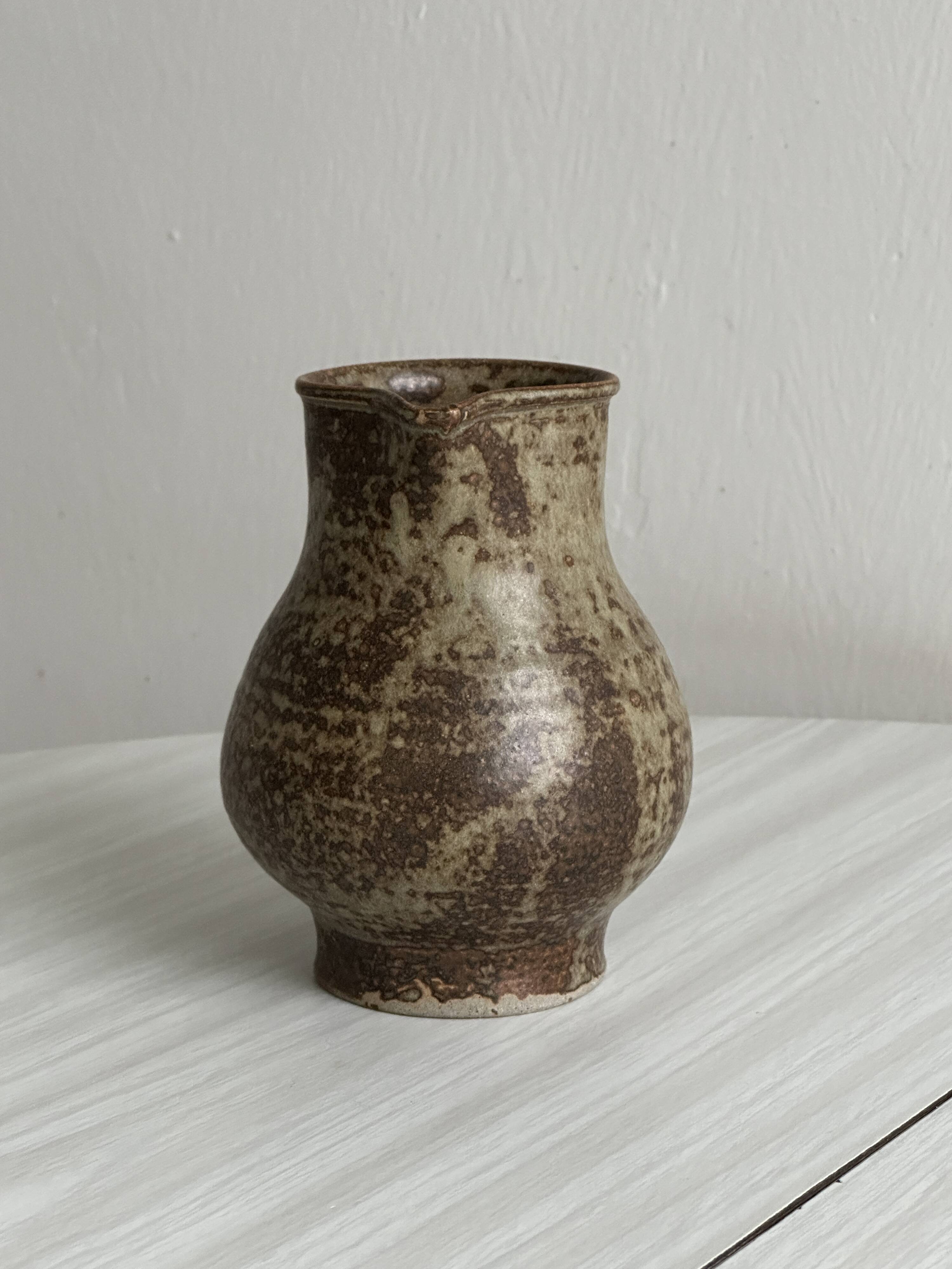 ancient pyrite stone jug