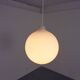 Opaline Glass Satellite Pendant Lamps by Vilhelm Wohlert for Louis Poulsen, 1960s, Set of 2