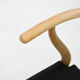 Set of six 'Wishbone chair' model chairs by Hans J. Wegner with leather cushions