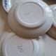 Set of 12 antique Art Deco plates, earthenware from Creil Montereau.