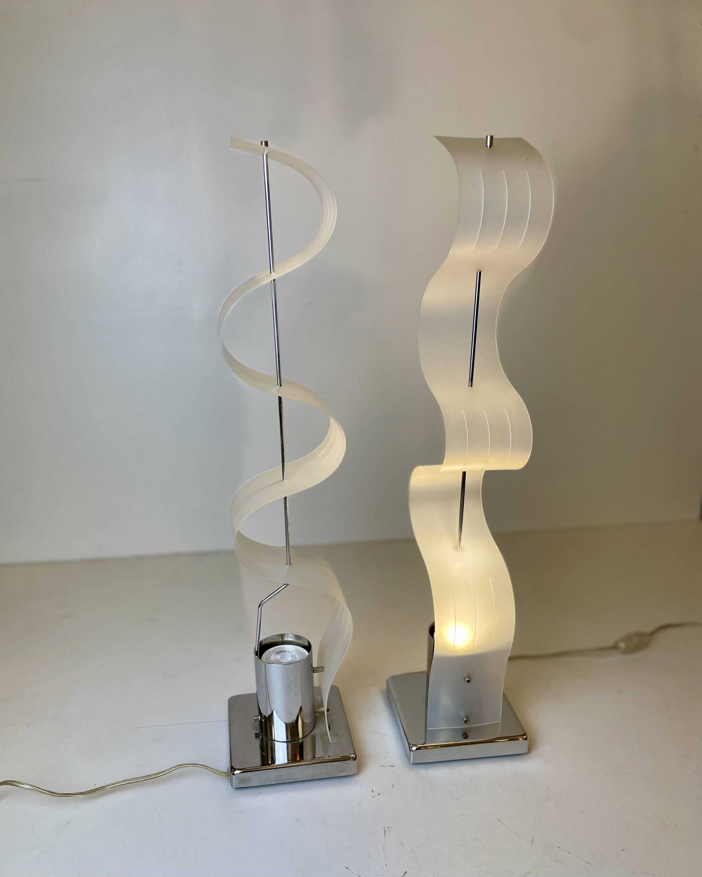 Pair of Late Modernist Table Lamps, 1990s~2000s