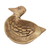 Cendrier en laiton doré canard