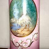 Opaline Vase Saint Louis peint main