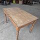 Antique rustic bistro farm table 1900 one drawer - 1m23