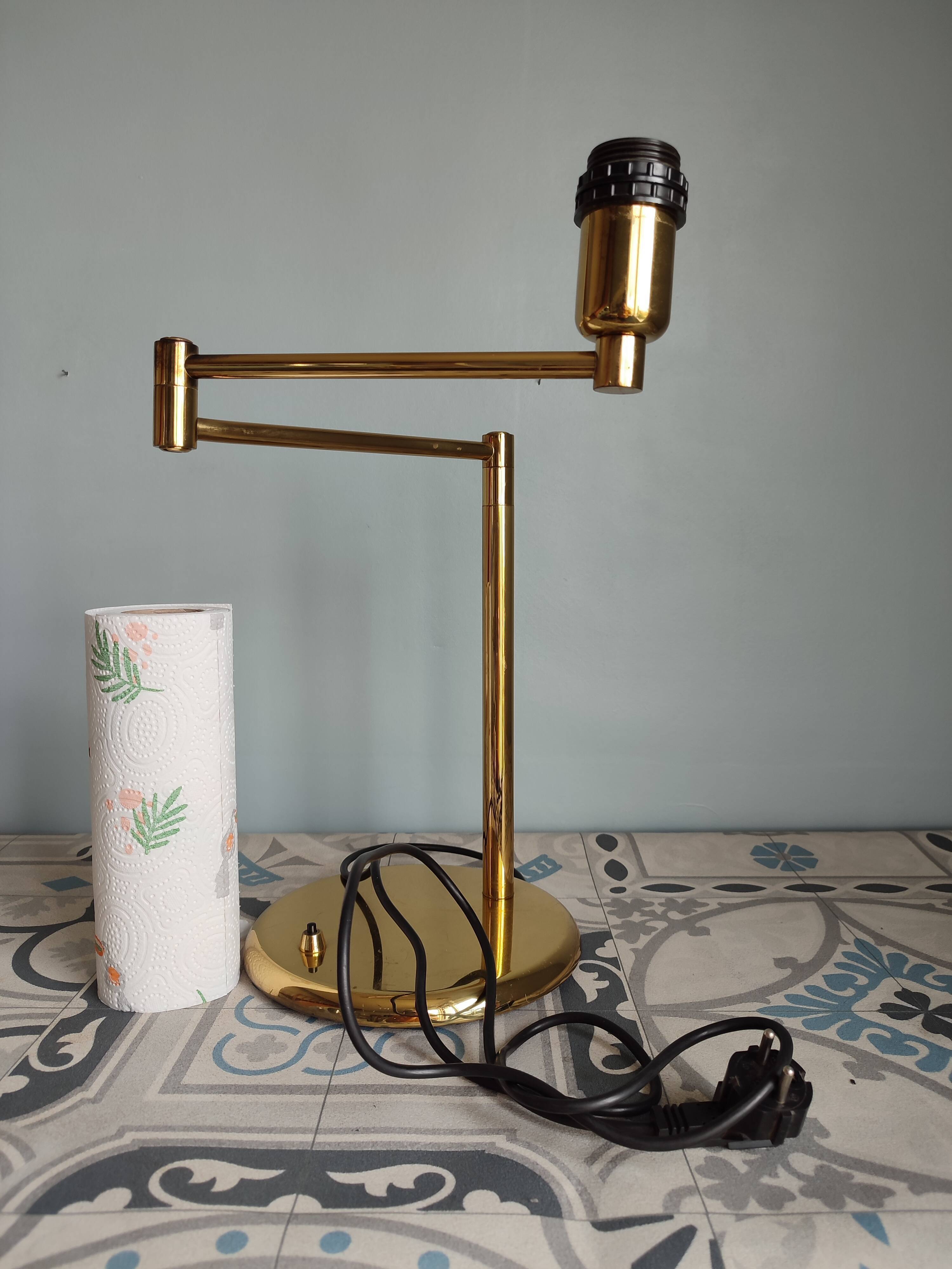 Articulated lamp in brass Marset Iluminacion vintage
