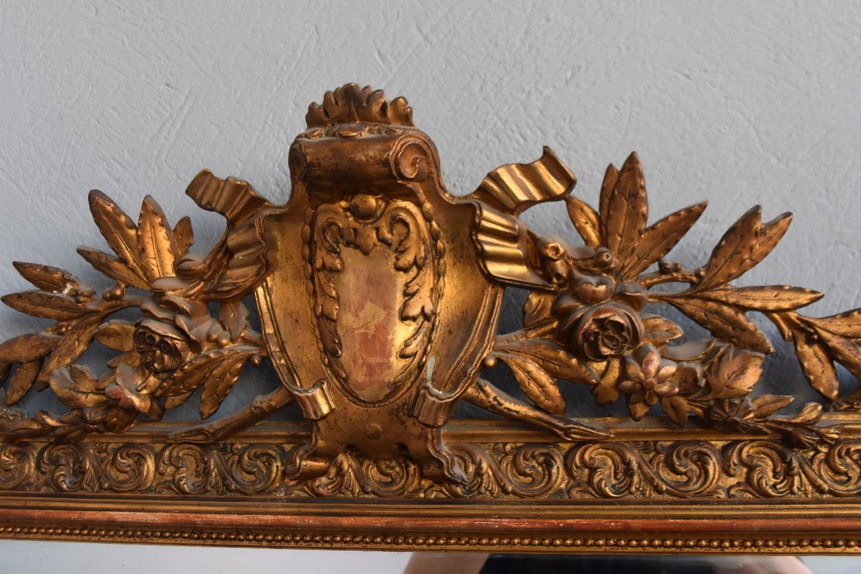 Mirror in wood and stucco gilded Louis XVI period XIXth