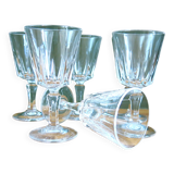 6 stemmed digestive glasses in very good condition