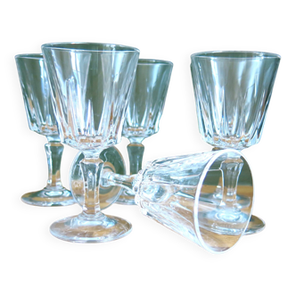 6 stemmed digestive glasses in very good condition