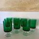 8 verres à pied Luminarc France années 70 verts bicolores