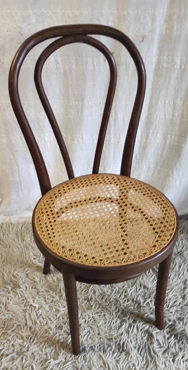 Bentwood and cane chair - mid 20th century