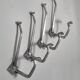 4 aluminium coat hooks
