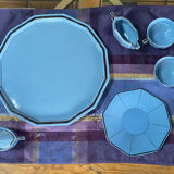 Art Deco tea service stamped Longwy