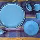 Art Deco tea service stamped Longwy