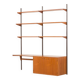 Kai Kristiansen home office shelving unit in teak for FM Mobler, 1960s