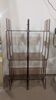 Smoked plexiglass bookshelf