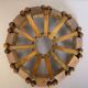 Teak fruit basket