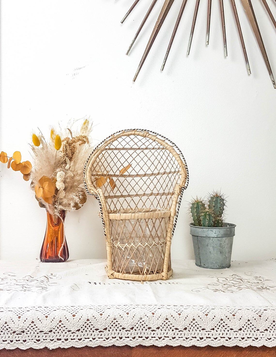 Emmanuelle miniature rattan chair