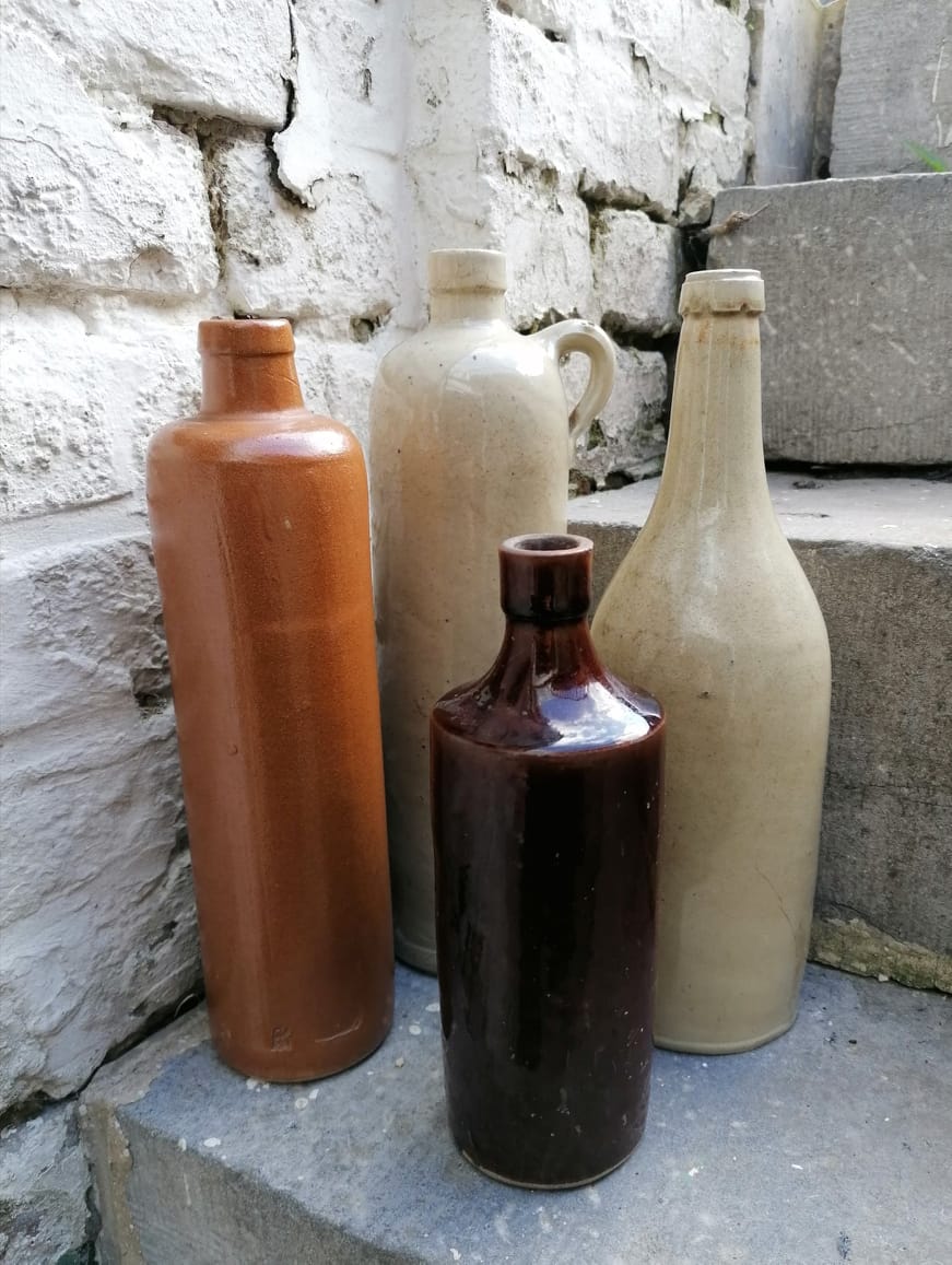 Set of sandstone bottles