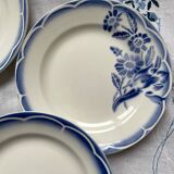6 dessert plates Sarreguemines Digoin Model André