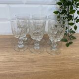 Set of 6 Luminarc Lance white wine glasses
