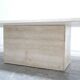 Table basse vintage en travertin