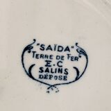 Semi-deep plates Terre de Fer Salin decor Saïda