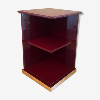 Meuble d’angle en laque rouge