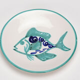 Robert Picault 6 flat round plates circa 1960