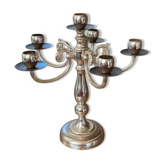 Silver metal candlestick