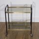 Vintage bar service in brass and metal and glass 1970