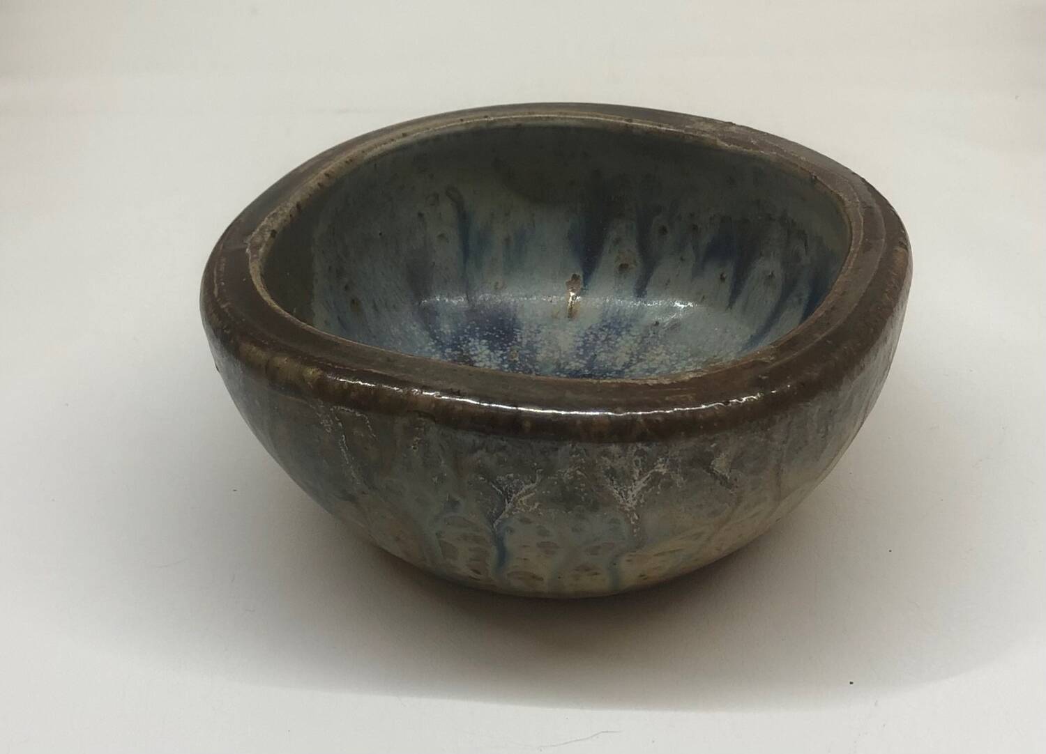 Pocket tray in Belgian flamed salted stoneware by Marcellus Aubry