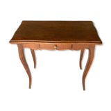 Solid oak desk with a Louis XV 1900 style drawer