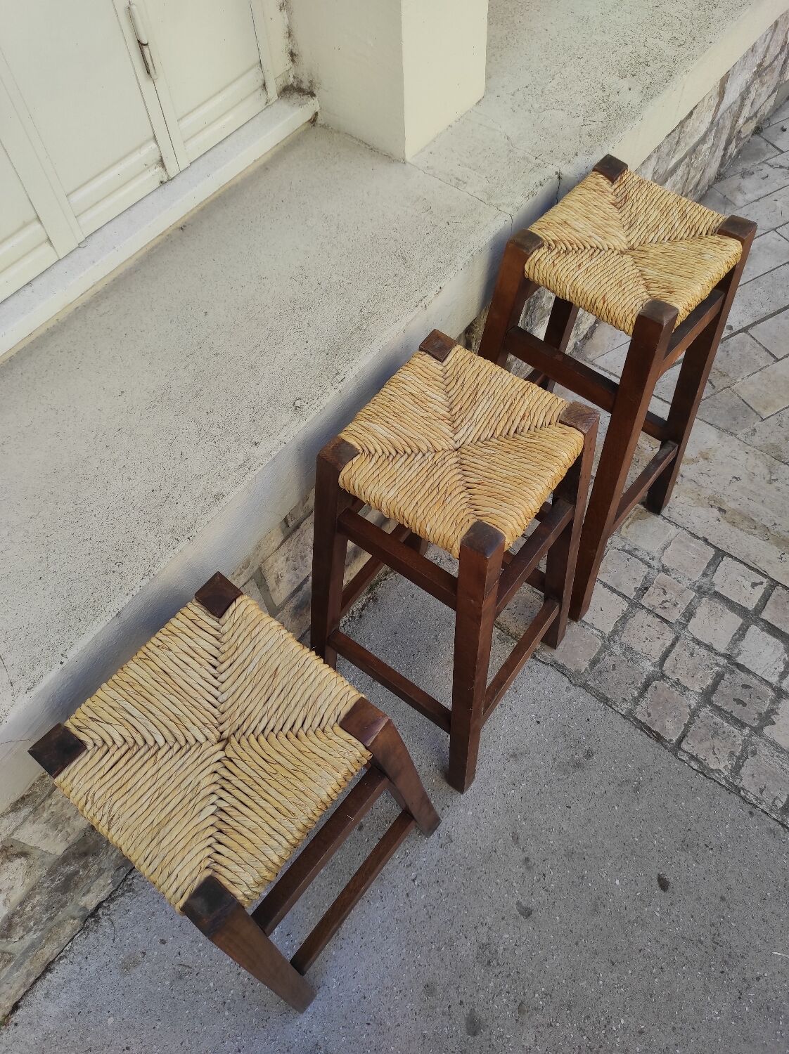 Brutalist high stools