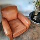 Old leather club chair 1940-1950